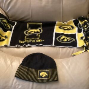 University of Iowa Scarf and Beanie Set
